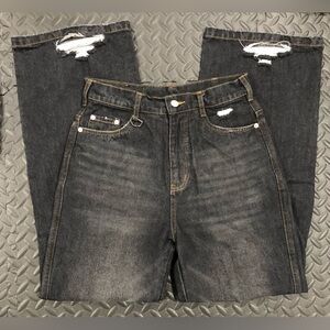 605. NWOT! Ditch LA Men's Wide Leg Baggy Jeans. Artificially Distressed.